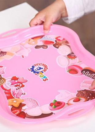 Піднос технок 7167 дитяча пластикова іграшка кухня для дітей підставка для ігор з піском мозаїкою