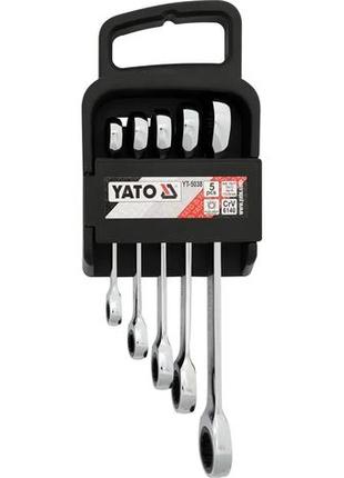 Набор накидных ключей с трещоткой 5 шт. yato yt-5038
