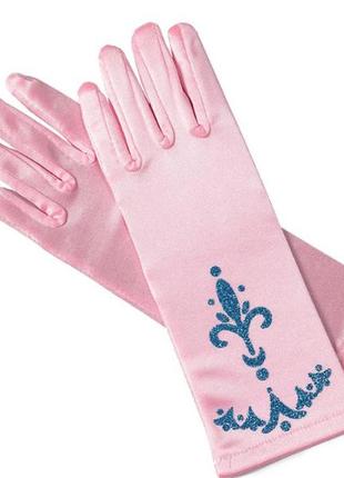 Рукавички дитячі ,рожеві рукавички  єльза "крижане серце". на 4-7 років. 24 см