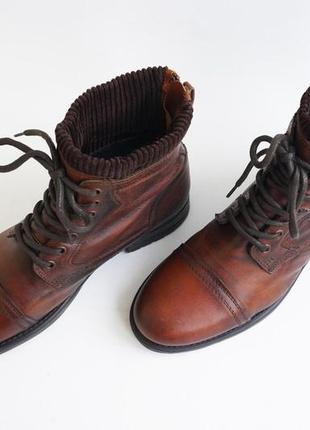 Ботинки кожаные непромокаемые firetrap размер 42-435 фото