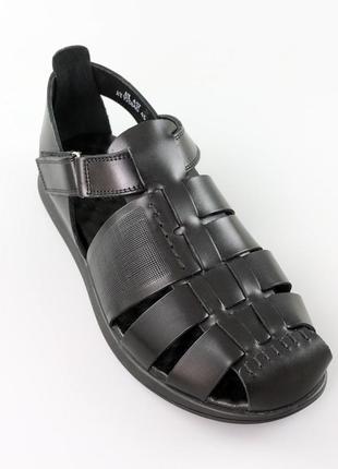 Сандалии мужские кожаные 589065 черные