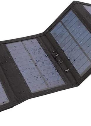Складна портативна сонячна панель 5в / 15w / 2а для зарядки акумуляторов телефона, павер банка и тд.....