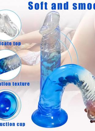 Гнучкий фаллоїмітатор jelly dreams з хордою