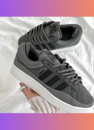 Кросівки adidas campus x bad bunny graphite жіночі кросівки адідас кампус