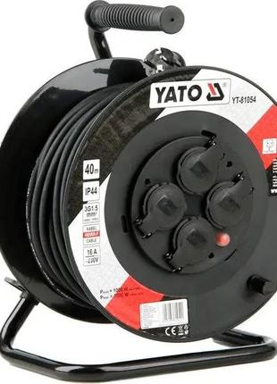 Удлинитель электрический на катушке 40 метров, 3 х 1,5 мм² 230 v  yato yt-81054