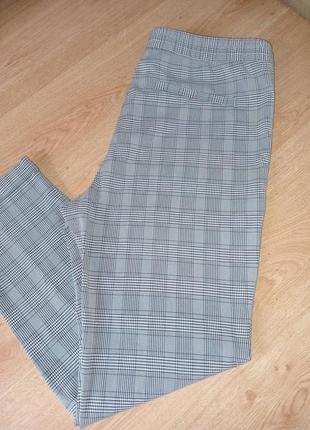Брюки клітинка сірий