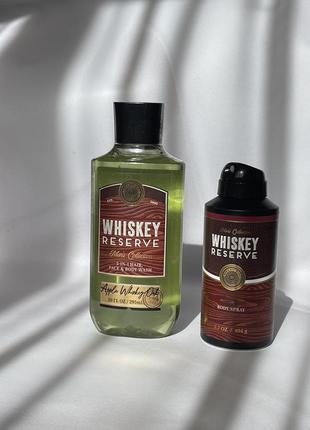 Гель для душу та дезодерант whiskey reserve , bath & body works