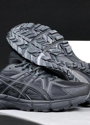 Мужские кроссовки asics gel kahana 8 черные спортивные кроссовки асикс гель кахана на лето большие размеры