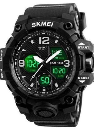 Часы наручные 1155bbk skmei, black