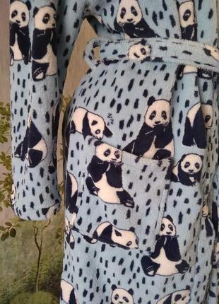 Классный халат с пандами.6 фото