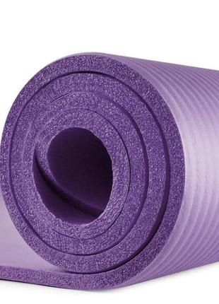 Мат для фітнесу та йоги hop-sport hs-n010gm 1см фіолетовий4 фото