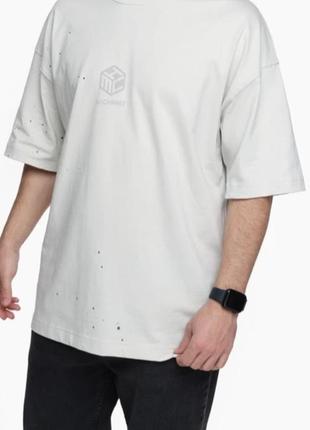 Мужская оверсайз-футболка с принтом