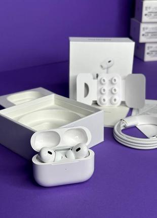 В стилі airpods pro 2 бездротові bluetooth навушники білі безпровідні + чохол в подарунок
