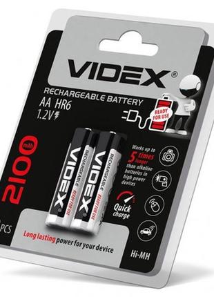 Аккумуляторы videx hr6/aa 2100mah double blister/2pcs