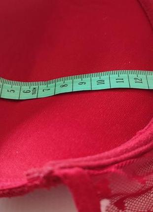 Бюстгальтер кружевний з сердечками лівчик ліфчик бюстик червоний сіточка пуш ап сексі...