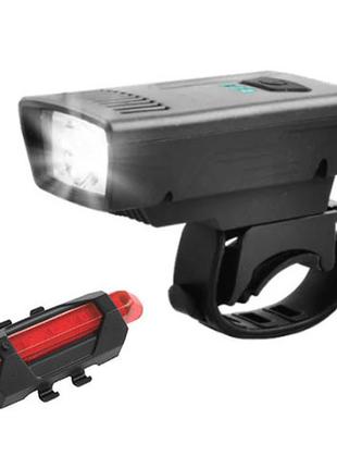 Велокомплект 1803-1-xpe + stop-5led, li-ion акум., зу microusb