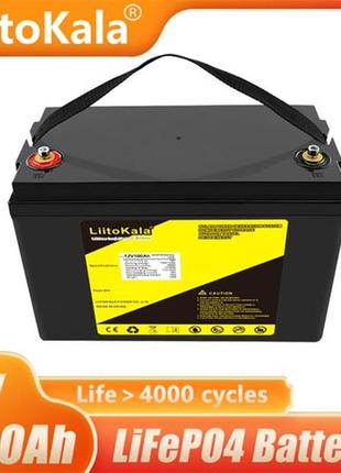 Аккумулятор lifepo4, liitokala, 12v 100ah, bms smart плата