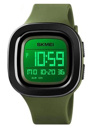 Часы наручные 1580ag skmei, army green