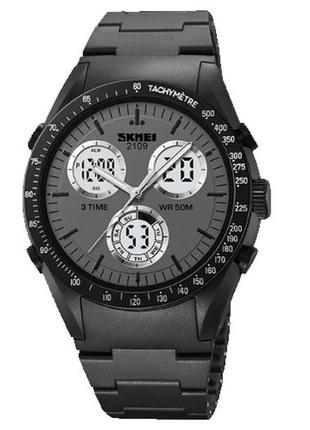 Часы наручные 2109bk skmei, black