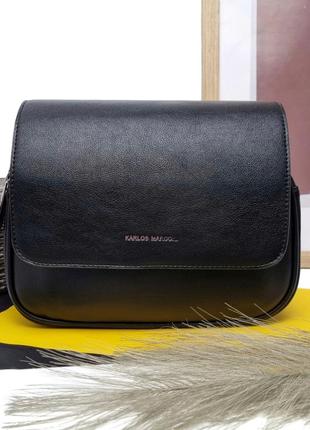 Женская сумка через плечо кросс-боди искусственная кожа черный арт.hx177 black eteral smile (китай)