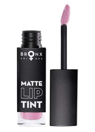 Матовый тинт для губ matte lip tint bronx colors 5 ml mlt08 холодный розовый