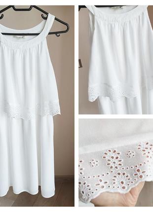 Біла сукня натуральна міні