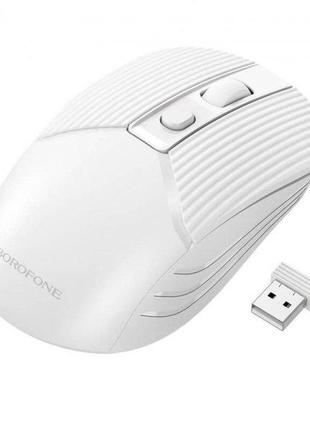 Мышь беспроводная borofone business wireless mouse bg5 2.4g 800-1600dpi white