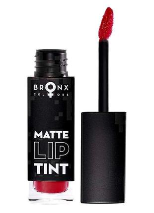 Матовий тинт для губ matte lip tint bronx colors 5 ml mlt11 винный