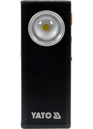 Ліхтар світлодіодний акумуляторний li-po 3.7 в, 1500 ма·год, 500 lm, функція powerbank yato yt-08556