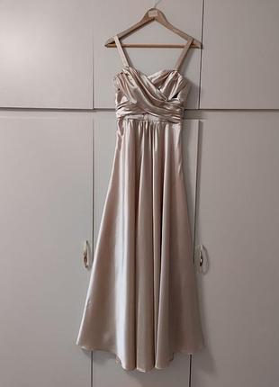 Платье вечернее атласное