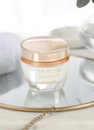 Омолаживающий дневной крем spf 15 novage time restore 50мл1 фото