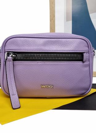 Жіноча маленька сумка крос-боді екошкіра бузковий арт.sa29226 purple safenta (китай)
