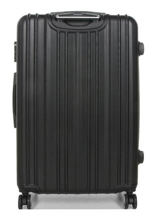 Чемодан франция поликарбон с расширением большой l чёрный | 76x49x29(+5) см | 98 л | 3.9 кг | worldline 6233 фото