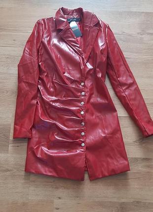 Кожаное платье