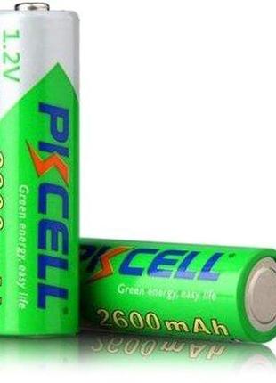 Аккумулятор pkcell 1.2v aa 2600mah nimh pre-charged rechargeable battery, цена за 2 штуки