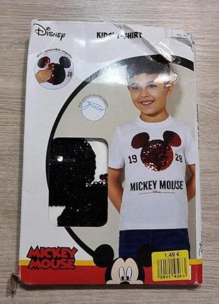 Футболка з пайетками 86 92 disney  mickey mouse