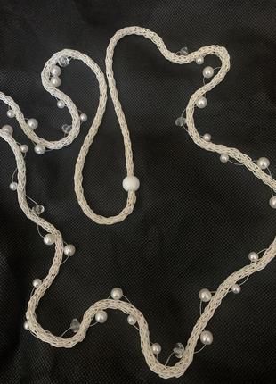 Ожерелье, легкое, с искусственными жемчужинами