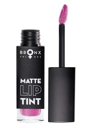 Матовий тинт для губ matte lip tint bronx colors 5 ml mlt05 рожевий