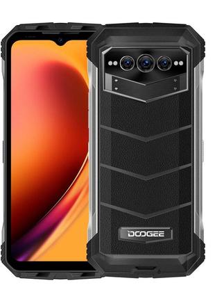Мощный смартфон doogee v max black night vision 12/256 гб защищенный телефон с батареей 22000 мач