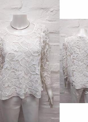 Zara w&amp;d collection оригинальная блузка топ с кружевом