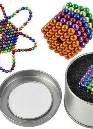 Неокуб neocube райдужний 5 мм 216 сфер, магнітні кульки, головоломка