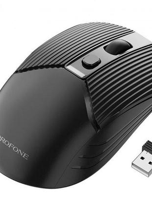 Мышь беспроводная borofone business wireless mouse bg5 2.4g 800-1600dpi black