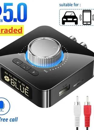 Bluetooth адаптер m5 з акумулятором, аудіоприймач стереоресивер stereo music wireless bluetooth receiver