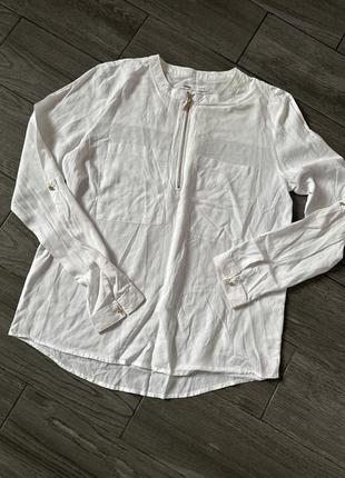 Біла блуза рубашка