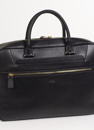 Жіночий портфель сумка karya 0276-45 з натуральної шкіри чорний туреччина2 фото