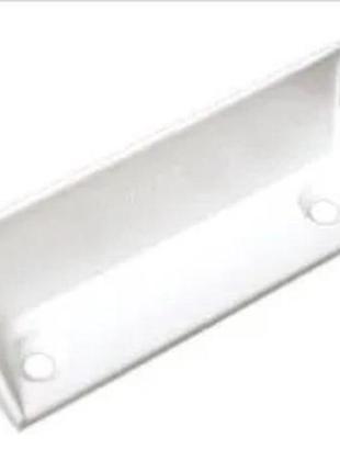Ручка дверной москитной сетки внутренняя торцевая для профиля 17х25 белая1 фото