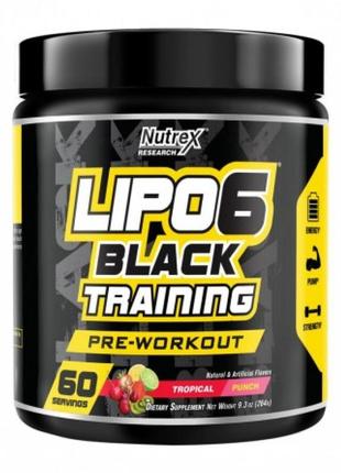 Lipo-6 black training - 60serv tropical punch