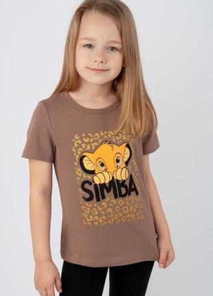 Стрейчева трикотажна футболка дитяча сімба, симба, simba, бавовняна літня футболка6 фото