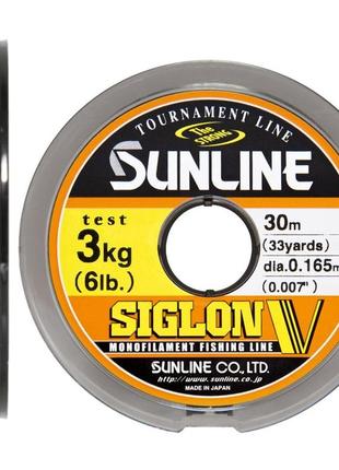 Леска sunline siglon v 30m #1.2/0.185mm 3.5kg