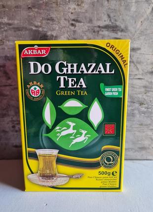 Зелений чай  500 гр дві газелі do ghazal tea akbar акбар дугазель преміум шри ланка цейлонский